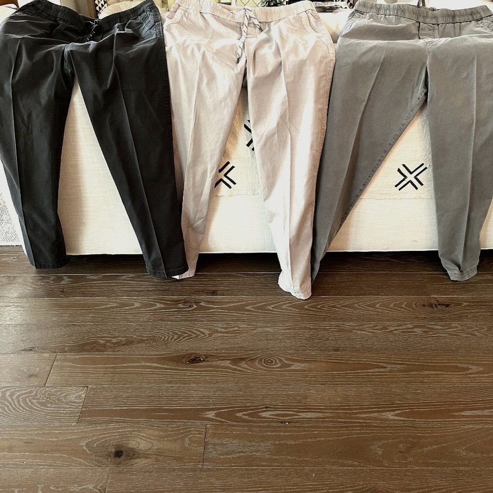 Three pair of James Perse Stretch Canvas Work Pants (Size 3) - Only worn once